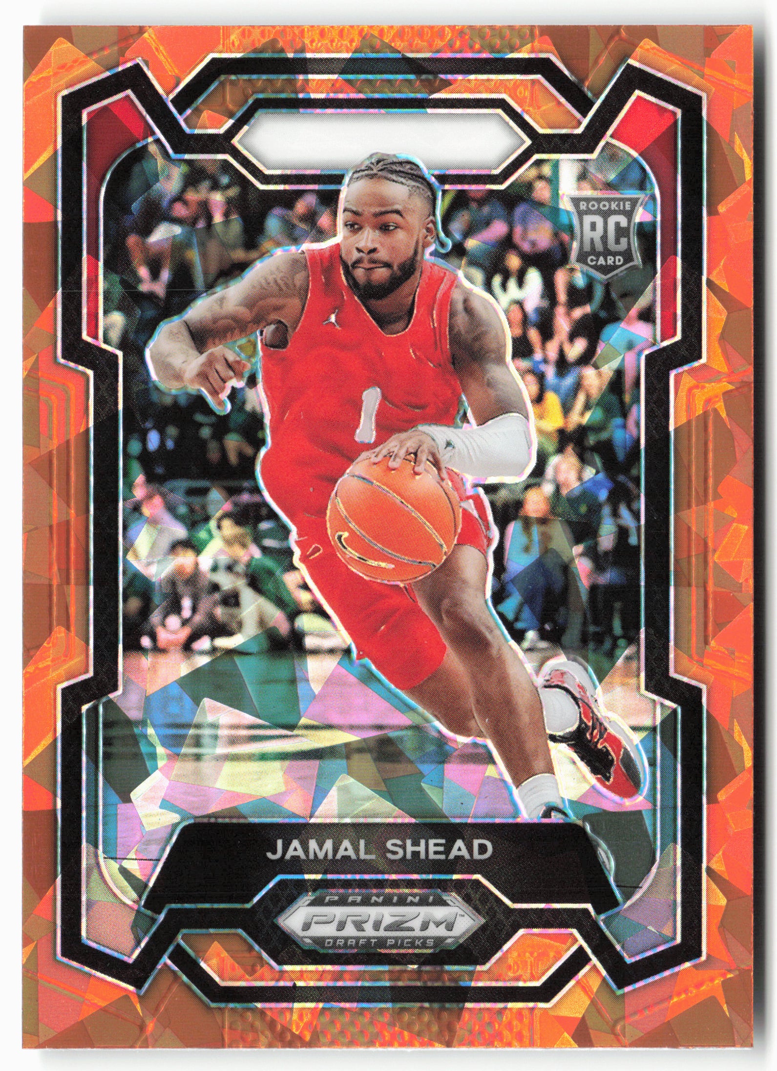 2024 Panini Prizm Draft Picks #46 Jamal Shead Prizms Orange Ice