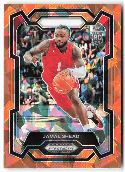 2024 Panini Prizm Draft Picks #46 Jamal Shead Prizms Orange Ice