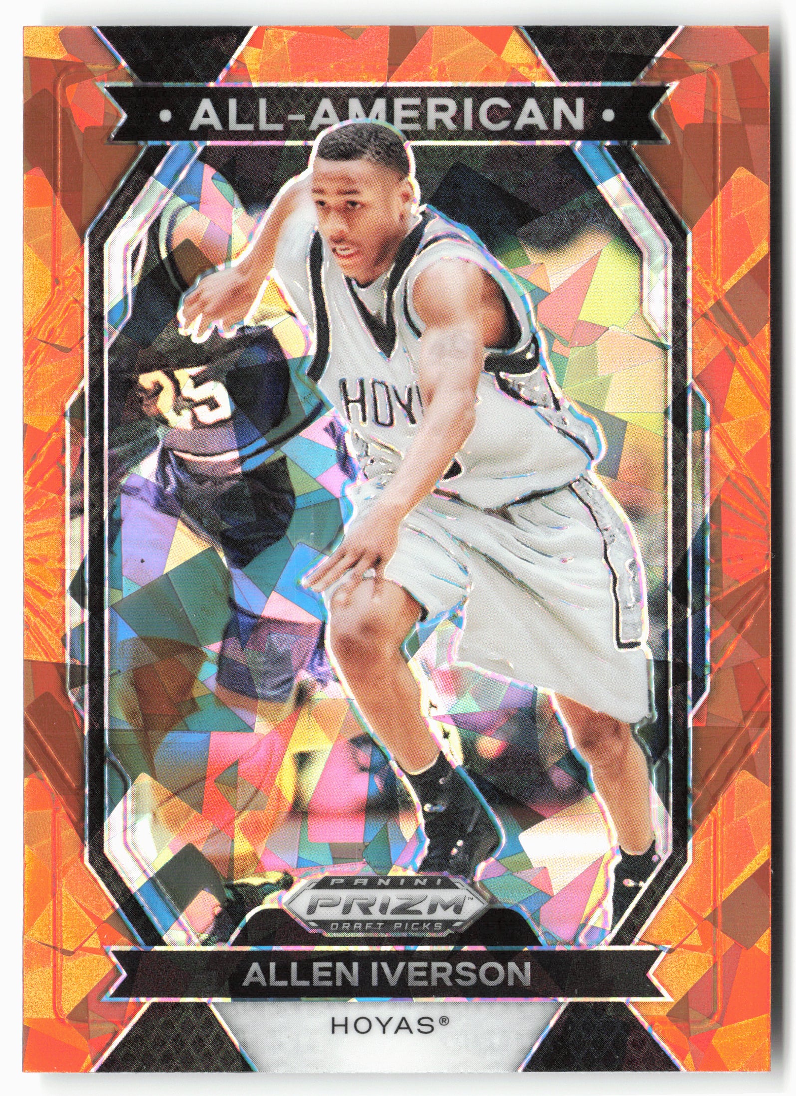 2024 Panini Prizm Draft Picks #18 Allen Iverson All-American Prizms Orange Ice