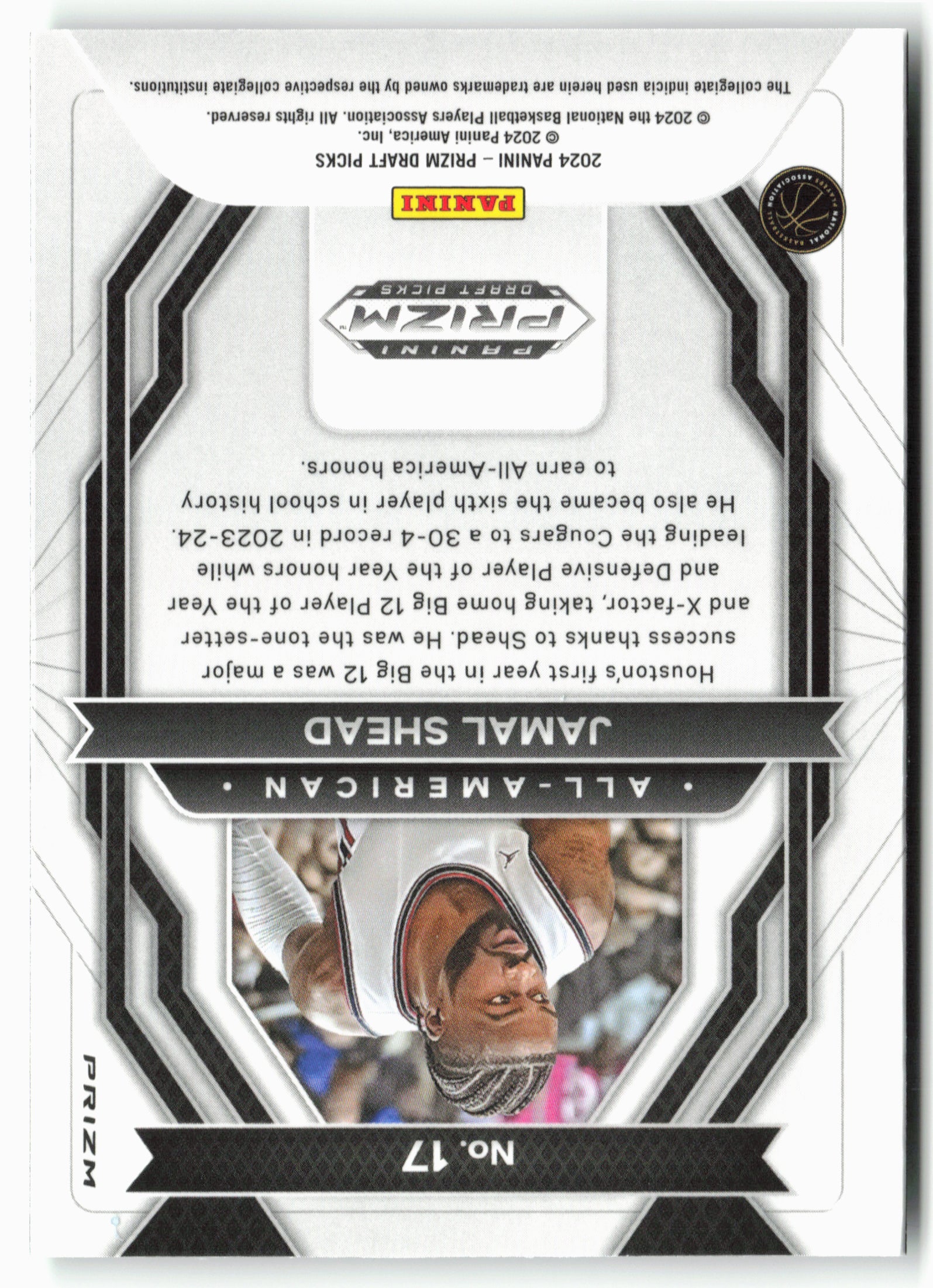 2024 Panini Prizm Draft Picks #17 Jamal Shead All-American Prizms Green