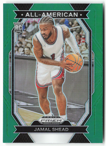 2024 Panini Prizm Draft Picks #17 Jamal Shead All-American Prizms Green