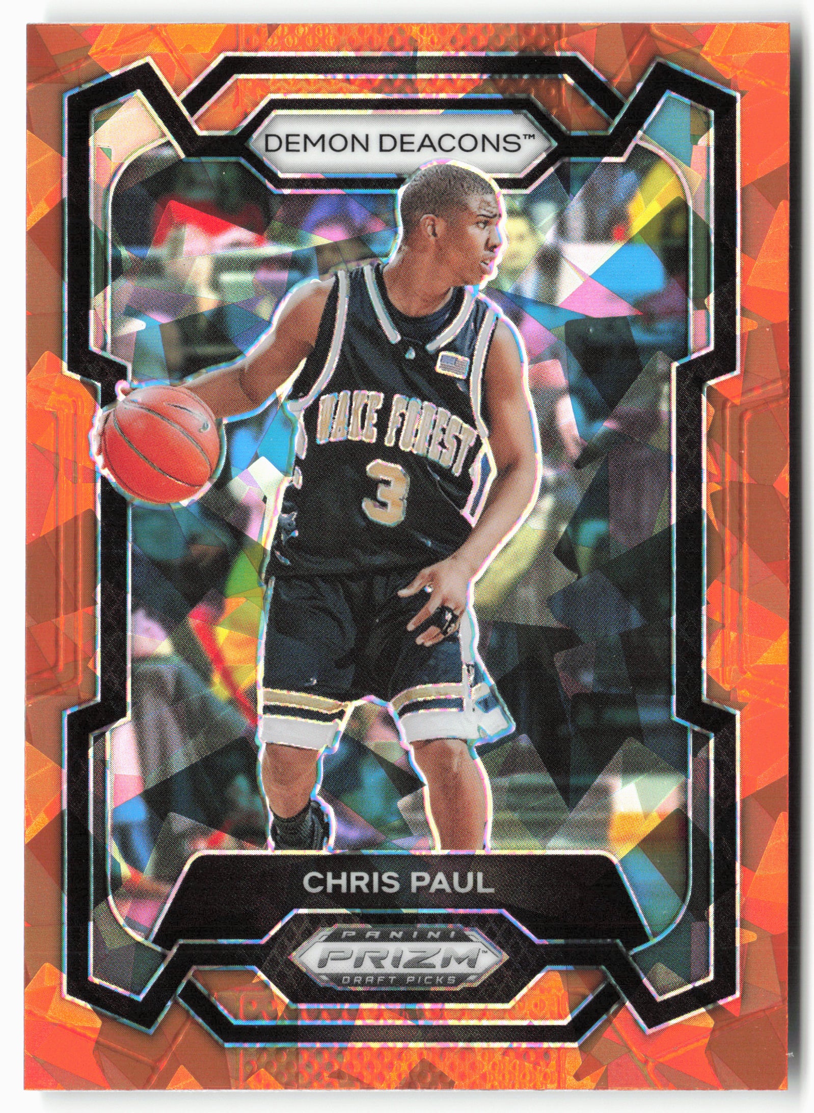 2024 Panini Prizm Draft Picks #53 Chris Paul Prizms Orange Ice