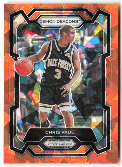 2024 Panini Prizm Draft Picks #53 Chris Paul Prizms Orange Ice