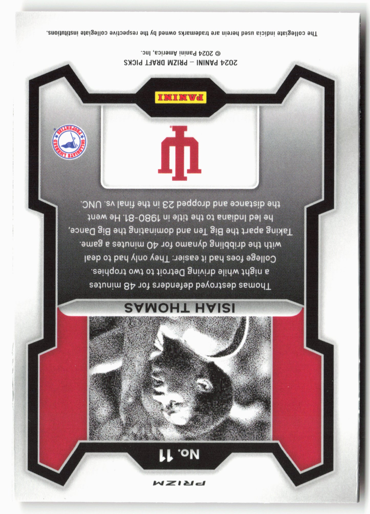2024 Panini Prizm Draft Picks #11 Isiah Thomas Prizms Orange Ice