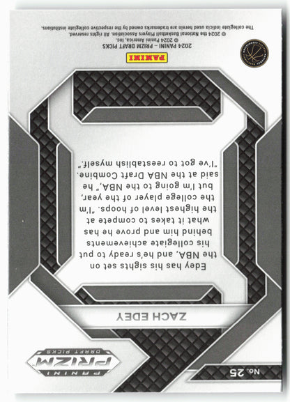 2024 Panini Prizm Draft Picks #25 Zach Edey New Recruits