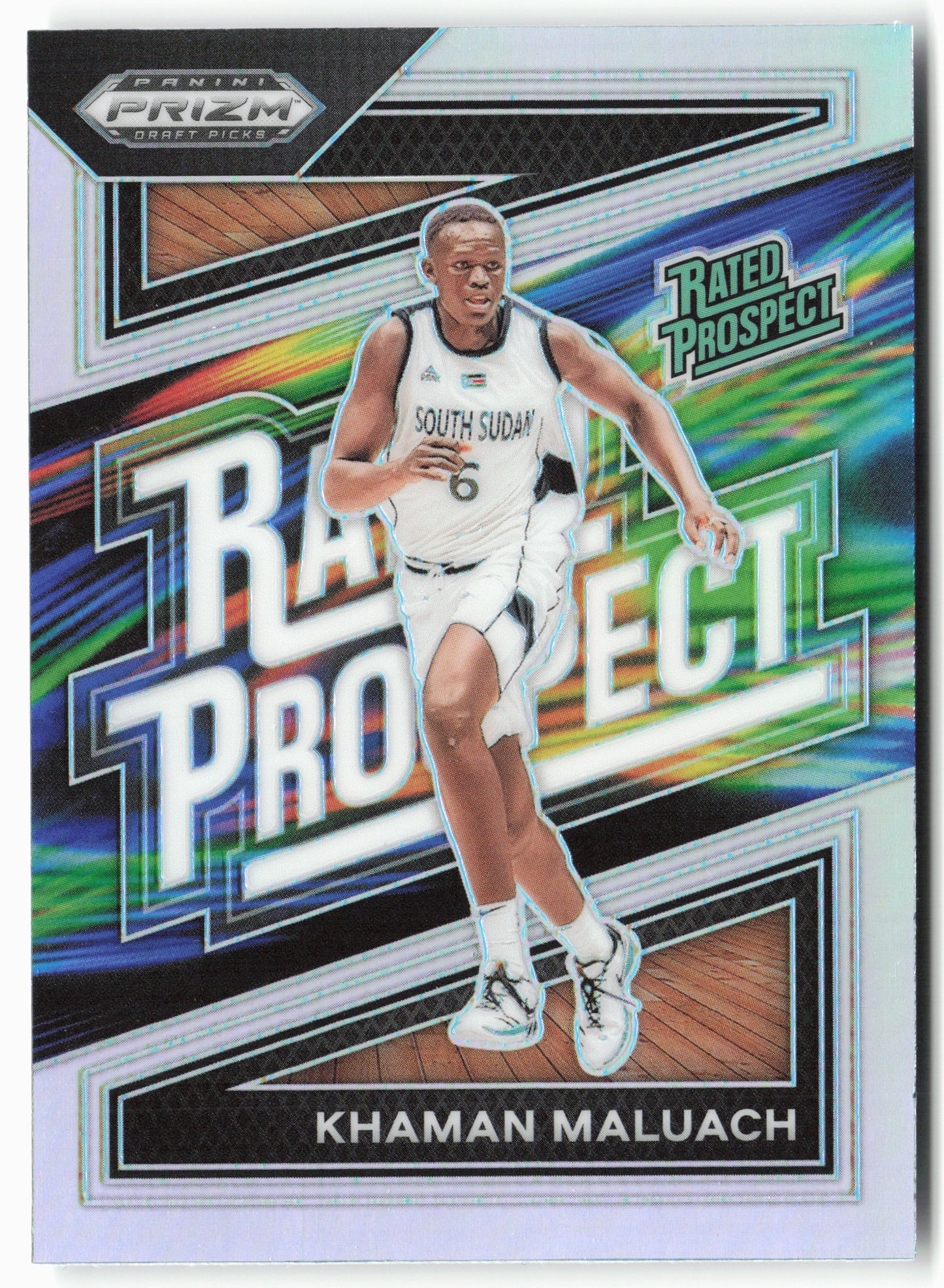 2024 Panini Prizm Draft Picks #16 Khaman Maluach Rated Prospect Prizms Silver