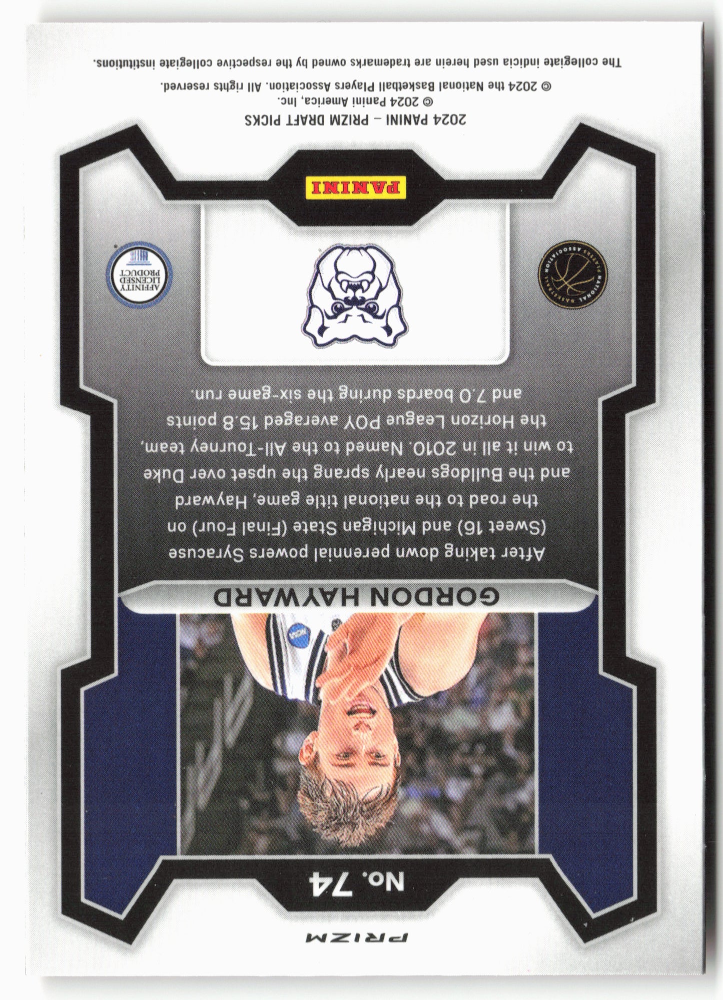 2024 Panini Prizm Draft Picks #74 Gordon Hayward Prizms Orange Ice