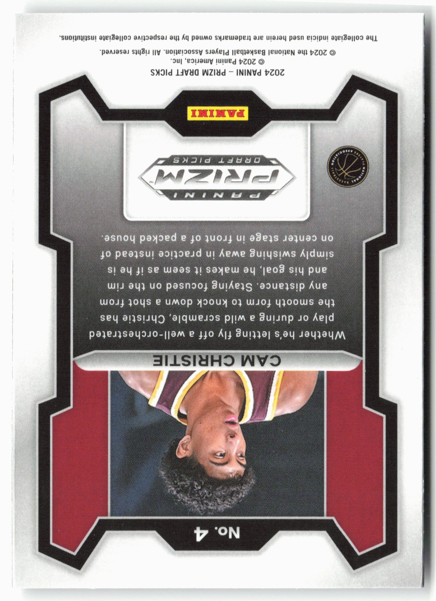 2024 Panini Prizm Draft Picks #4 Cam Christie