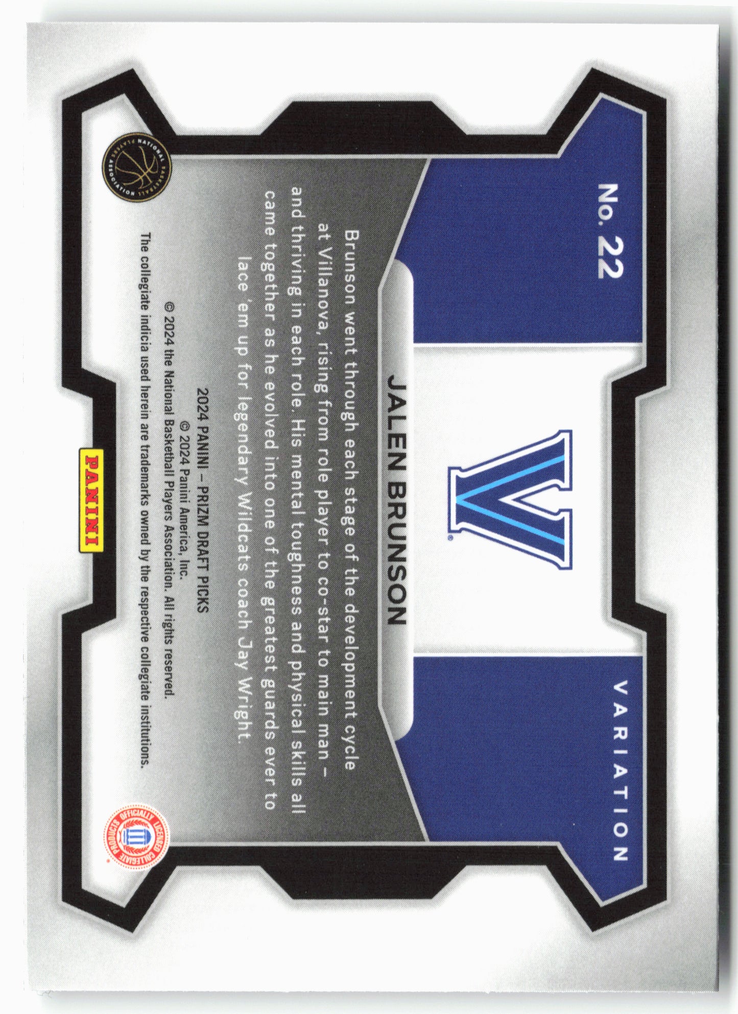 2024 Panini Prizm Draft Picks #22b Jalen Brunson