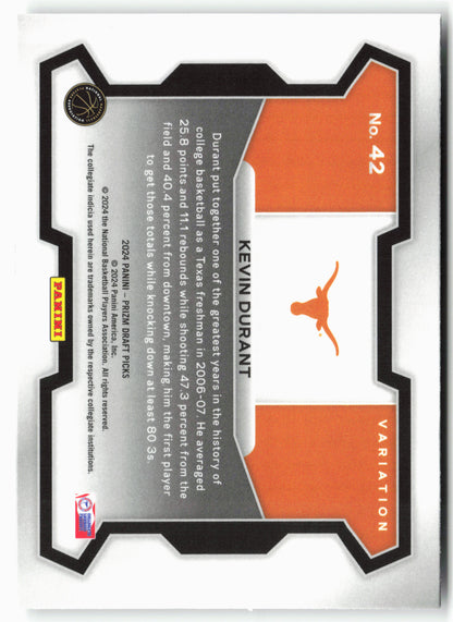 2024 Panini Prizm Draft Picks #42b Kevin Durant