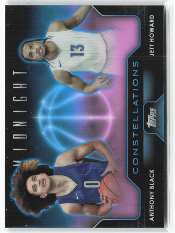 2023-24 Topps Midnight #C-14 Anthony Black / Jett Howard Constellations