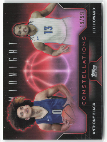 2023-24 Topps Midnight #C-14 Anthony Black / Jett Howard Constellations 19/99