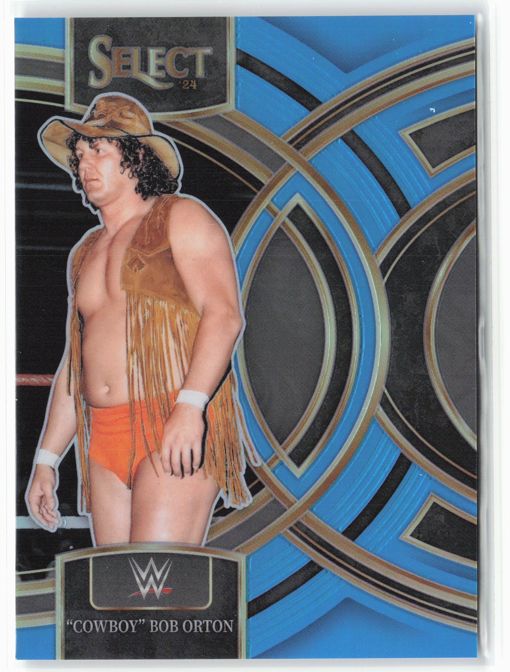 2024 Panini Select WWE #185 "Cowboy" Bob Orton Blue Prizms