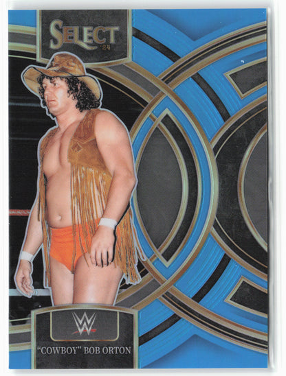 2024 Panini Select WWE #185 "Cowboy" Bob Orton Blue Prizms
