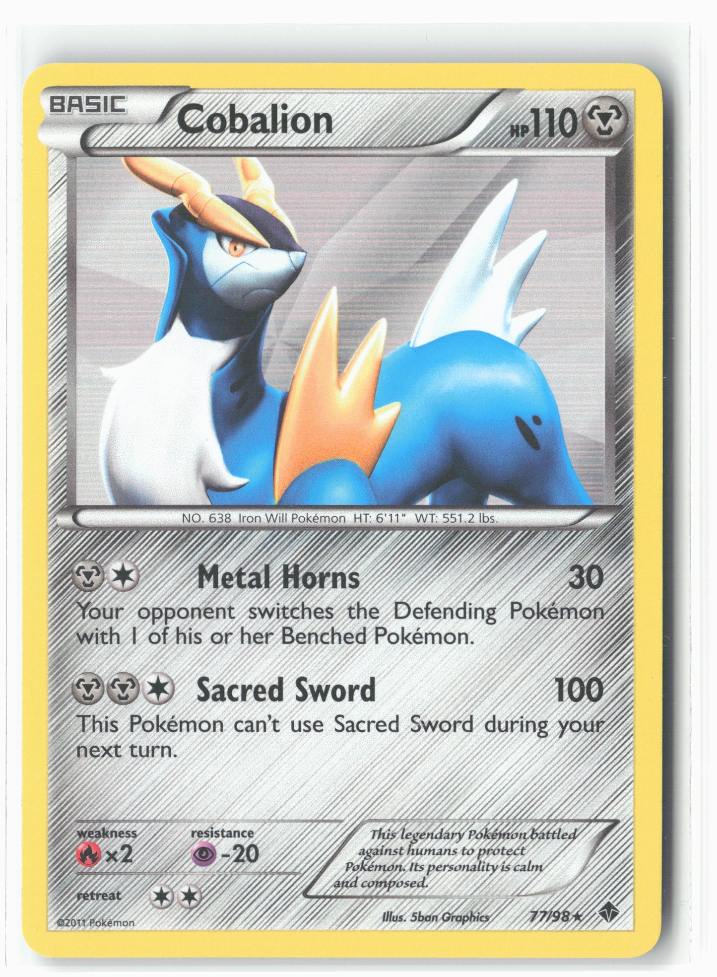 Emerging Powers #77/98 Cobalion Holo