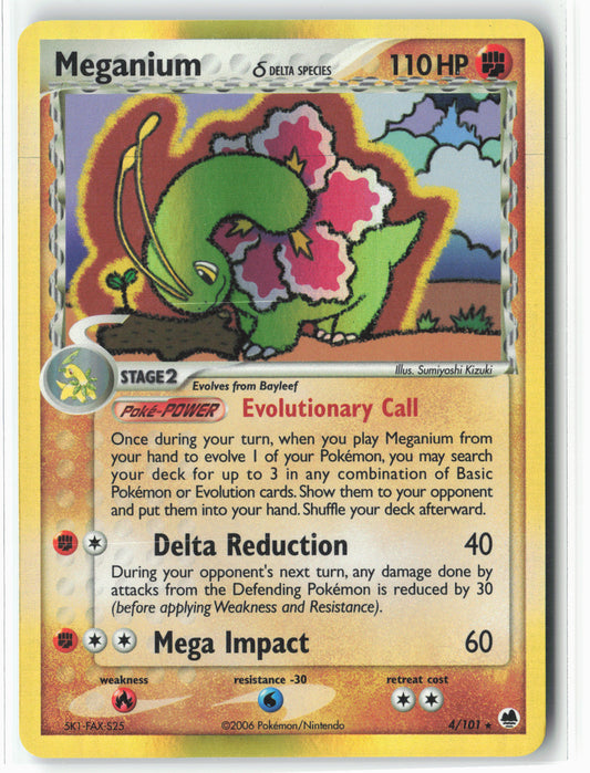 Dragon Frontiers #4/101 Meganium (Delta Species) Holo