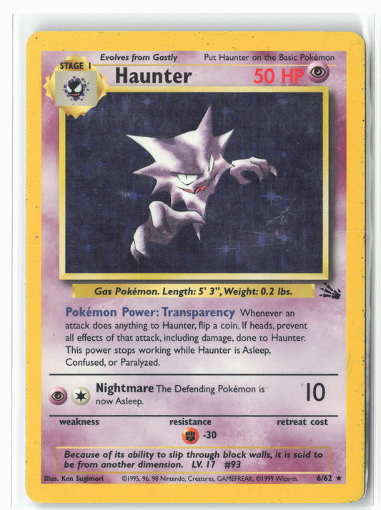Fossil #06/62 Haunter (6) Holo