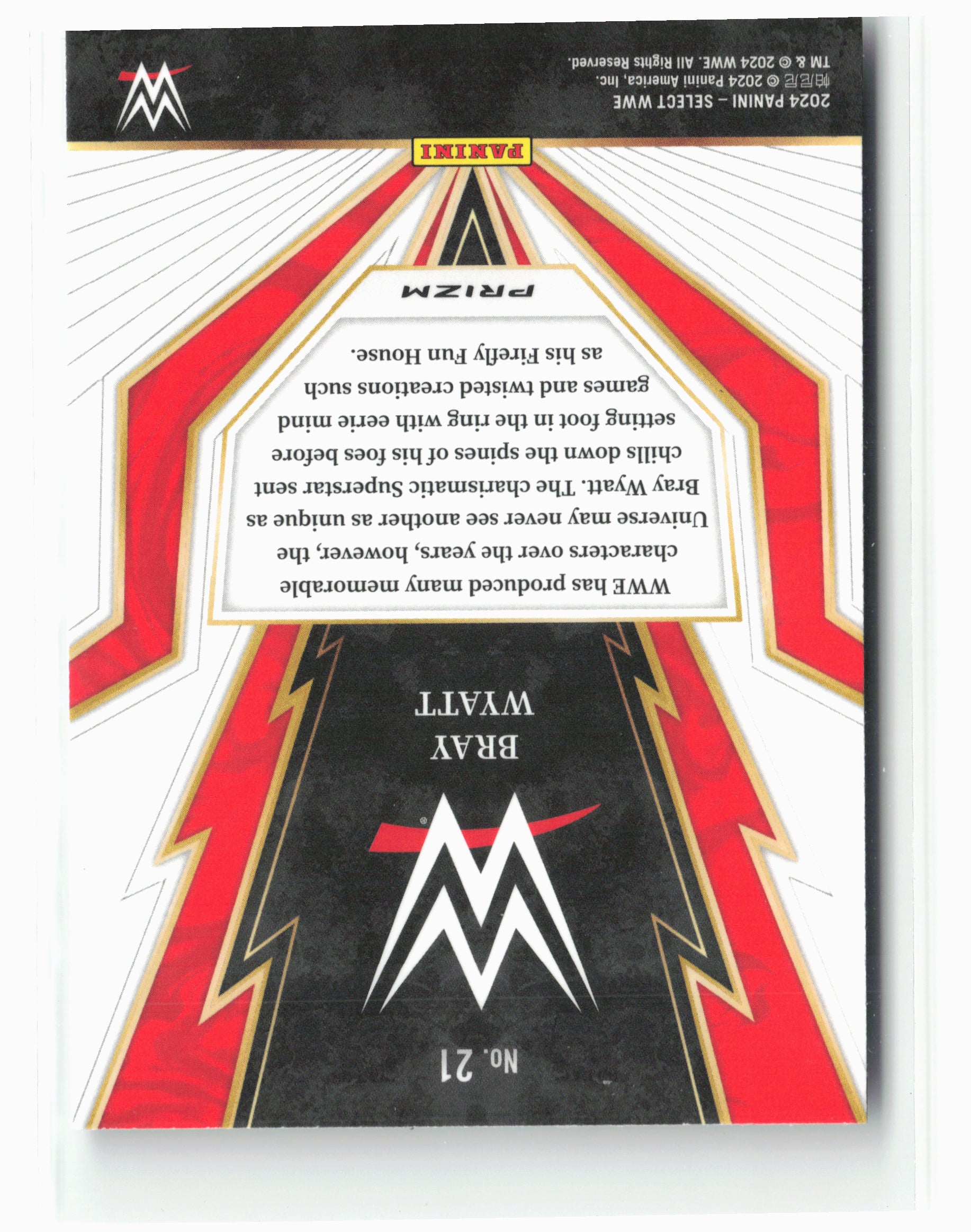 2024 Panini Select WWE #21 Bray Wyatt Turbo Charged