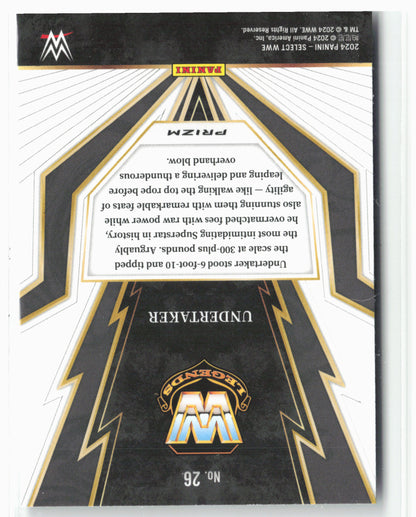 2024 Panini Select WWE #26 Undertaker Turbo Charged