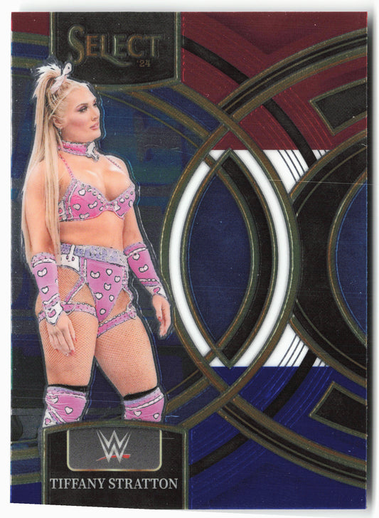 2024 Panini Select WWE #186 Tiffany Stratton Red and Blue