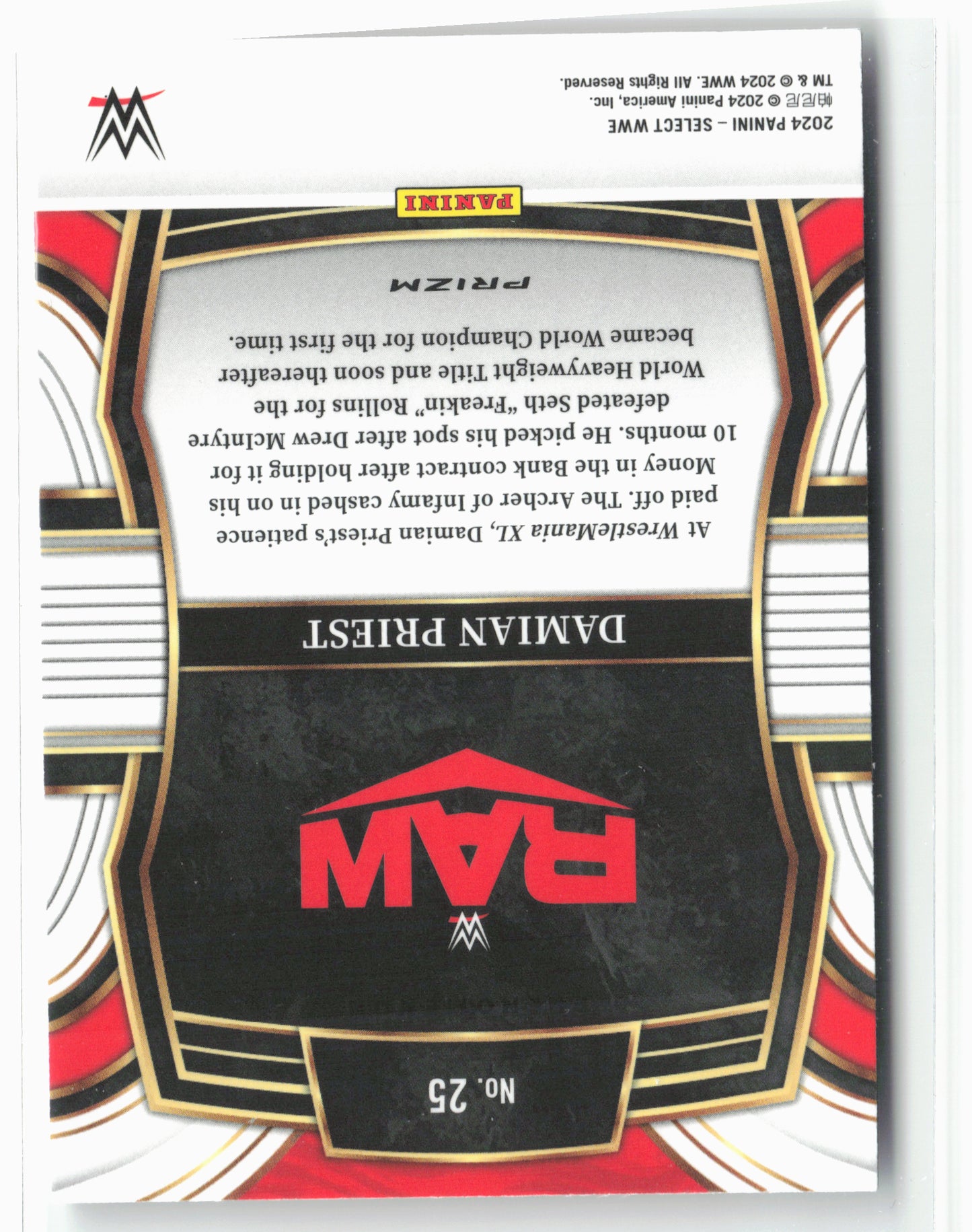 2024 Panini Select WWE #25 Damian Priest Phenomenon