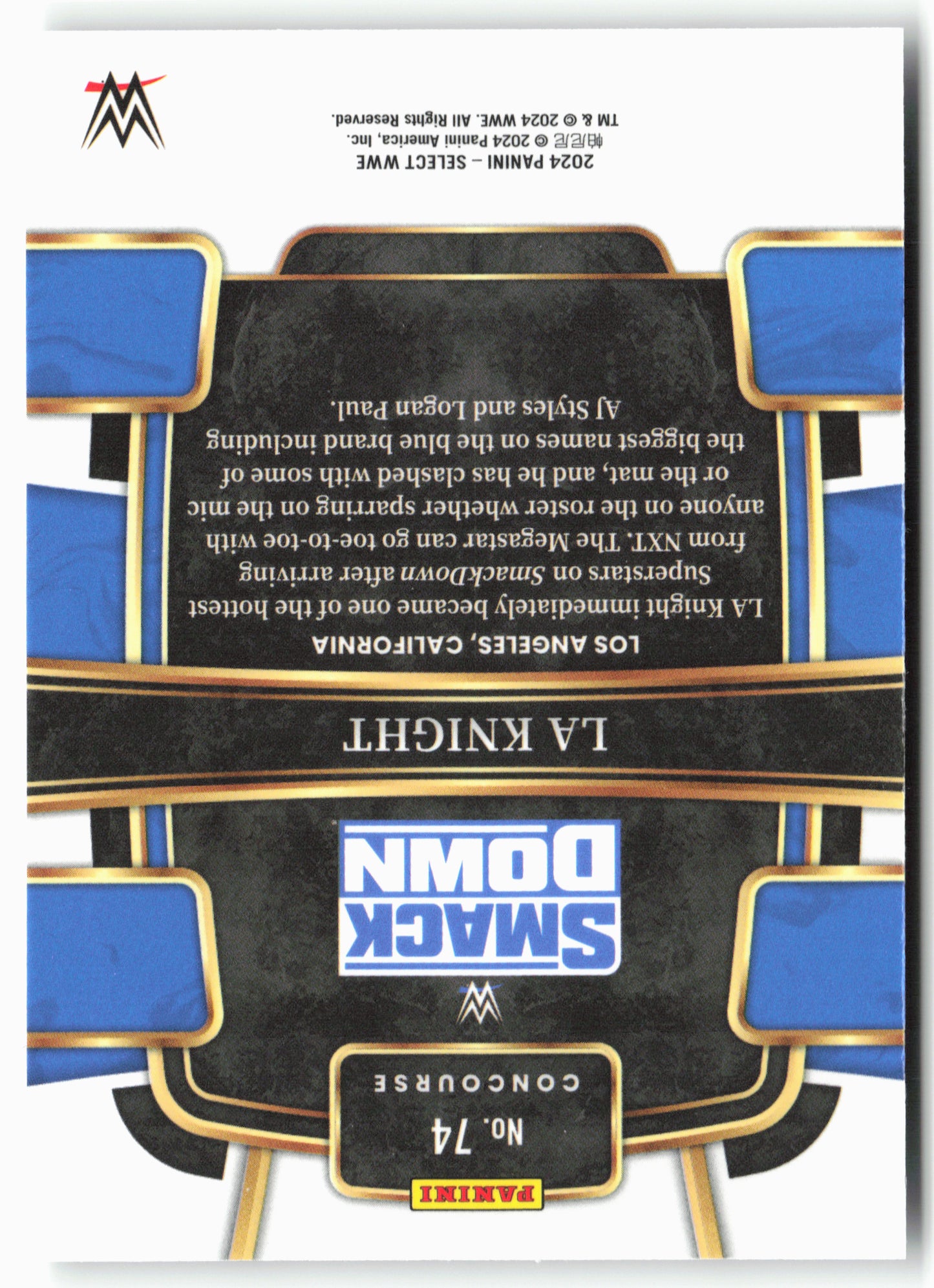 2024 Panini Select WWE #74 LA Knight