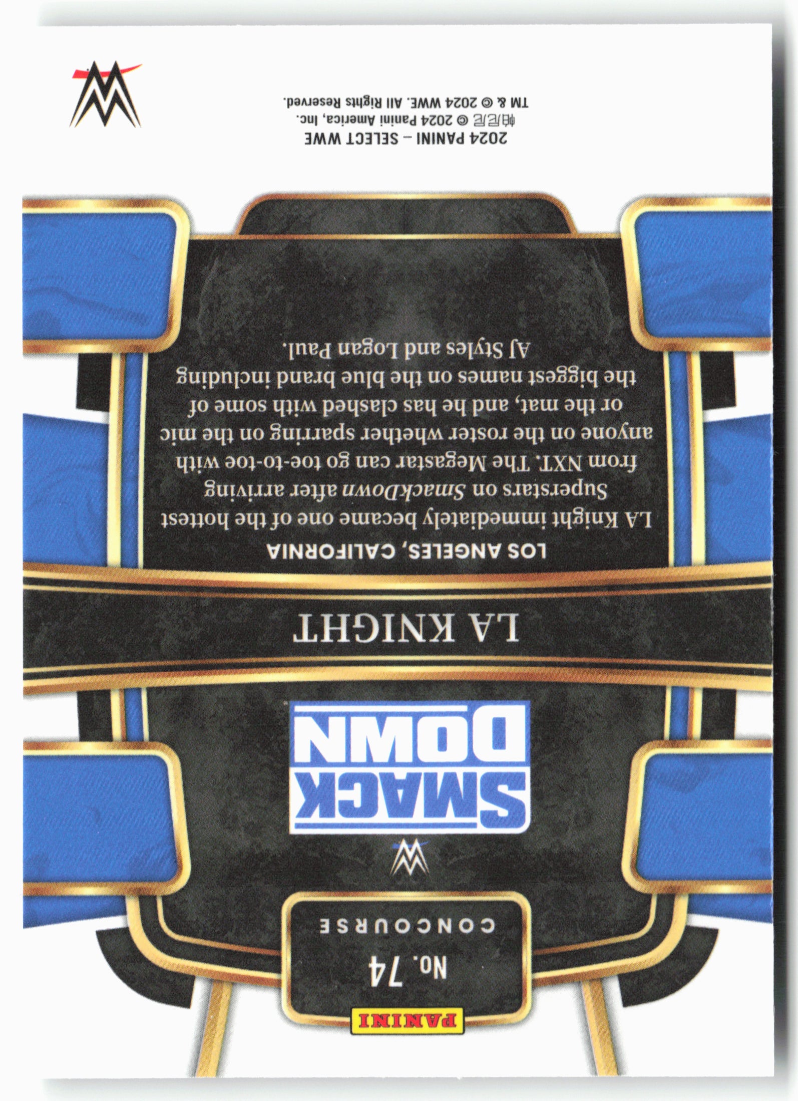 2024 Panini Select WWE #74 LA Knight
