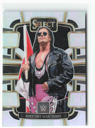 
2024 Panini Select WWE #59 Bret "Hit Man" Hart Silver Prizms