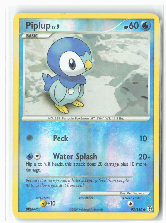 Diamond and Pearl #93/130 Piplup Holo