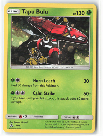 SM Promos #SM61 Tapu Bulu Holo