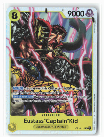 
Eustass "Captain" Kid OP10-112 SR Super Rare Foil Holo