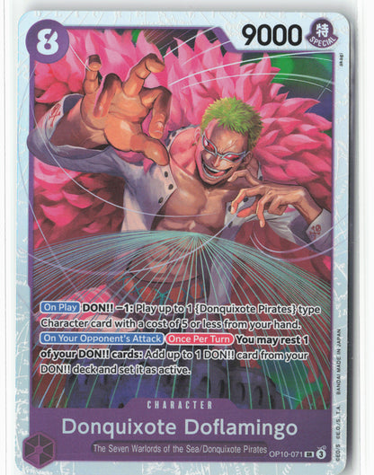 Donquixote Doflamingo OP10-071 SR Super Rare - Holo Foil ZypherTrading Donquixote Doflamingo OP10-071 SR Super Rare - Holo Foil ZypherTrading