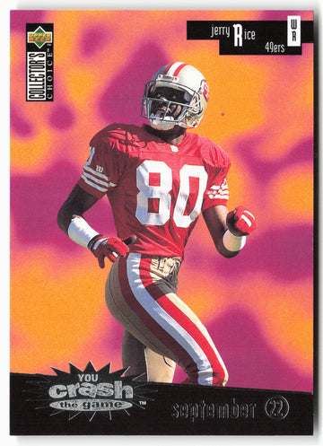 
1996 Collector's Choice #CG11a Jerry Rice You Crash the Game Silver October 27 L