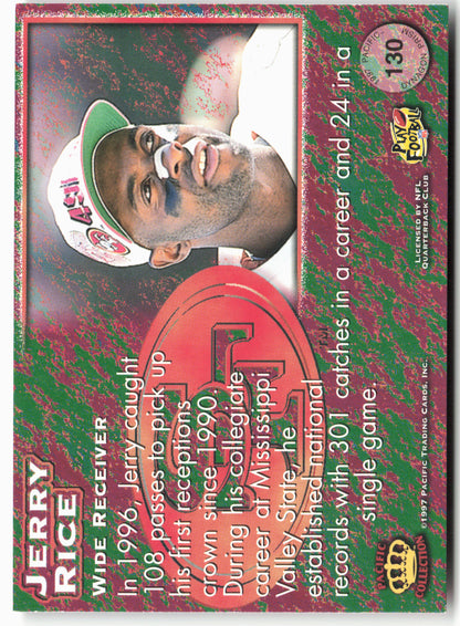 1997 Pacific Dynagon Prism #130 Jerry Rice