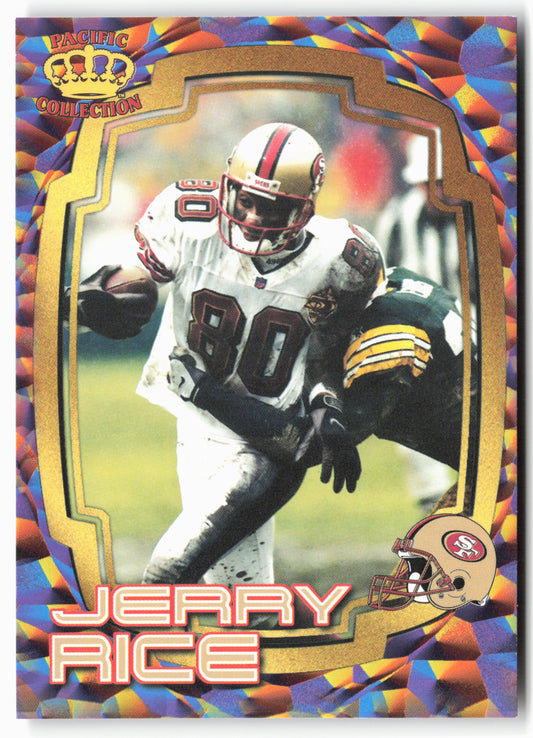 1997 Pacific Dynagon Prism #51 Jerry Rice Best Kept Secrets