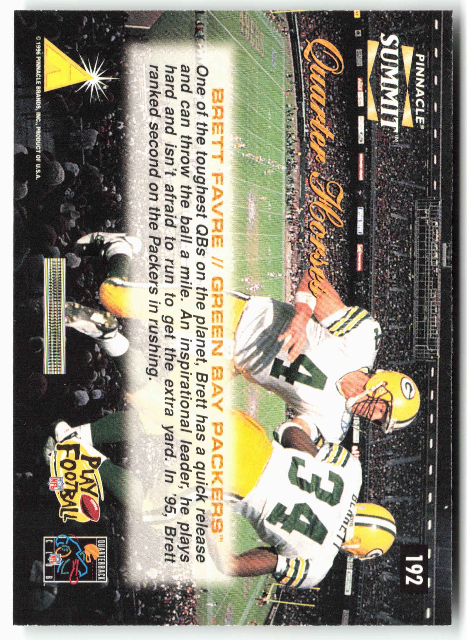 1996 Summit #192 Brett Favre