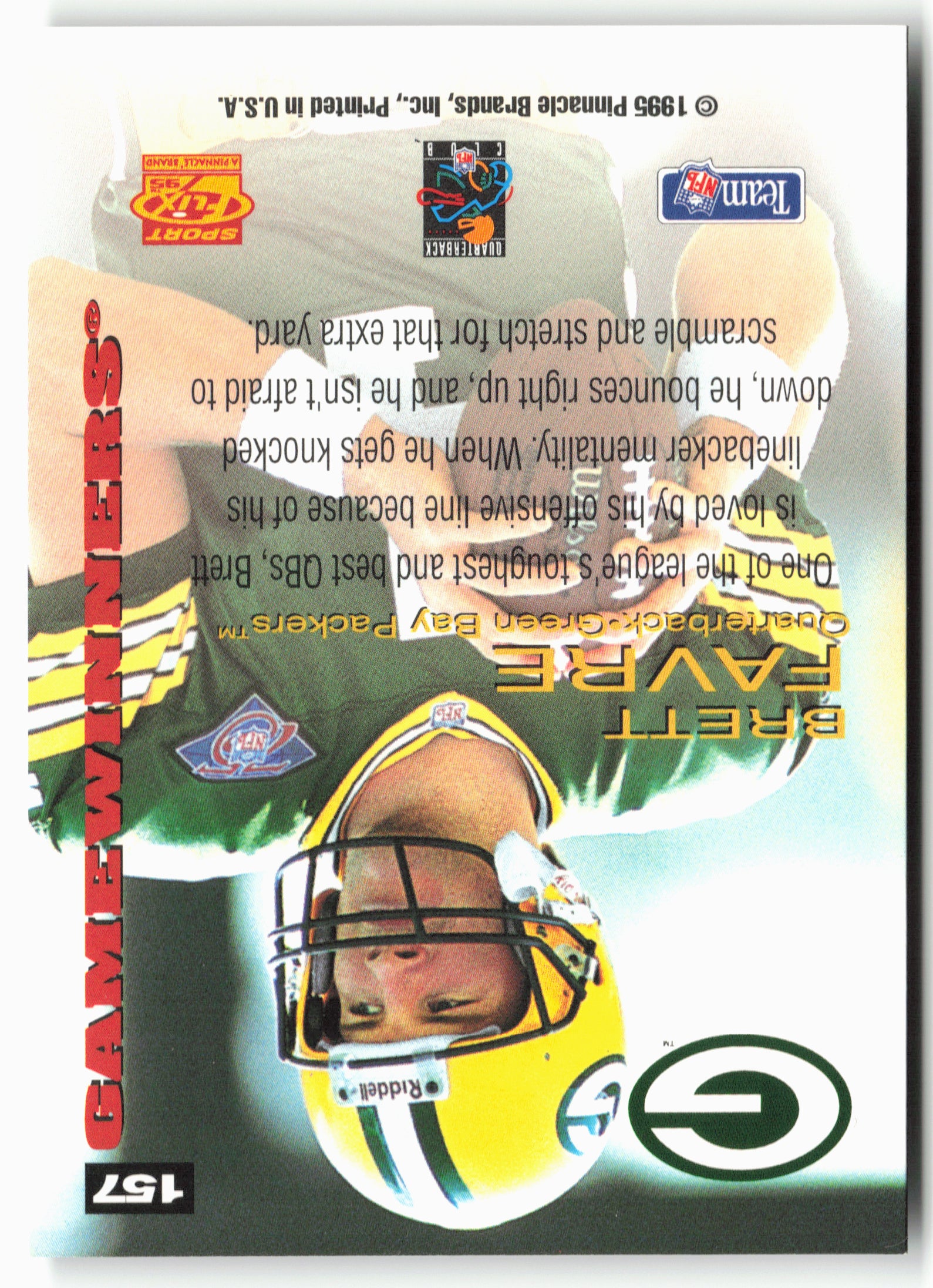 1995 Sportflix #157 Brett Favre