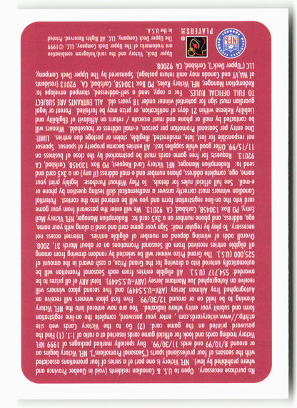 1999 Upper Deck Victory #NNO Joe Montana A