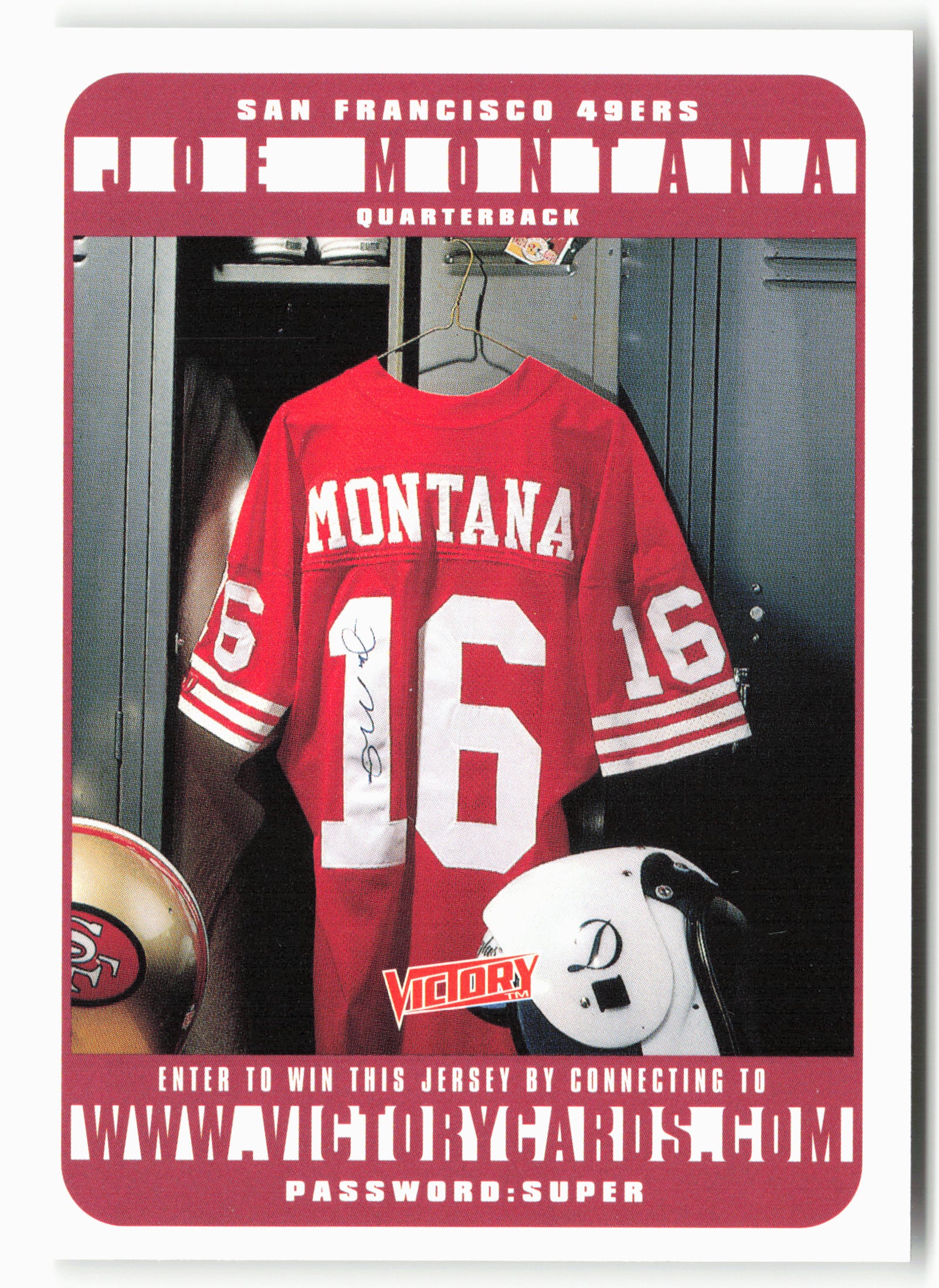 1999 Upper Deck Victory #NNO Joe Montana A