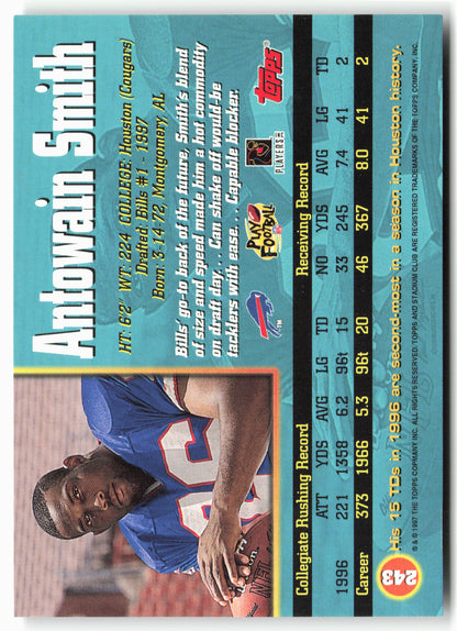 1997 Stadium Club #243 Antowain Smith