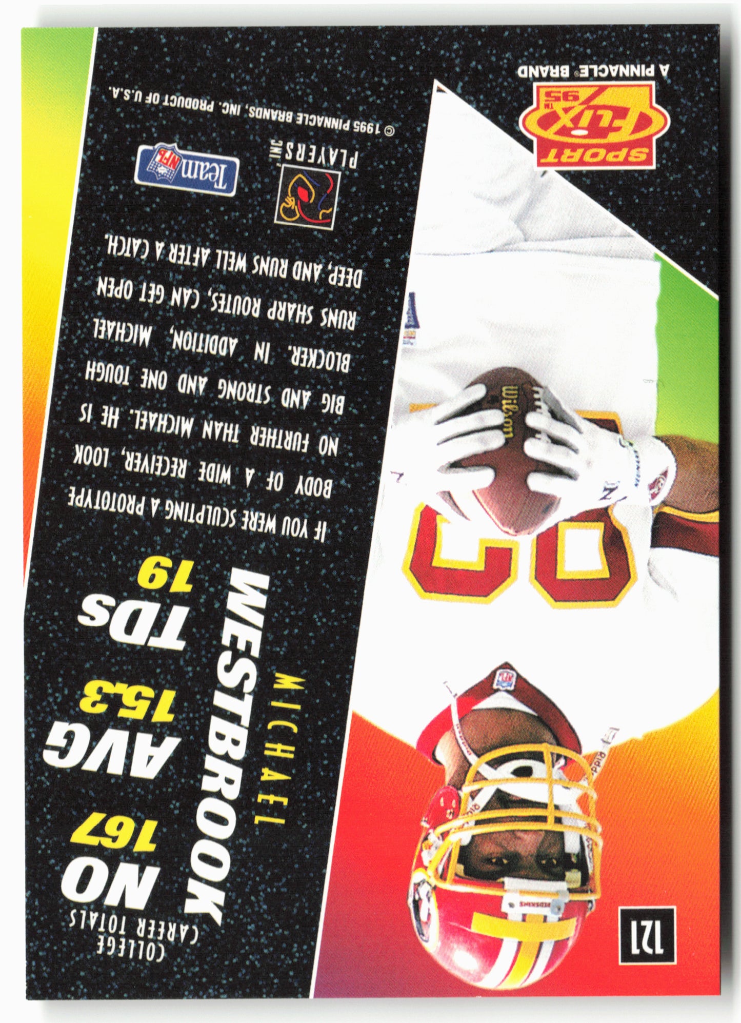 1995 Sportflix #121 Michael Westbrook
