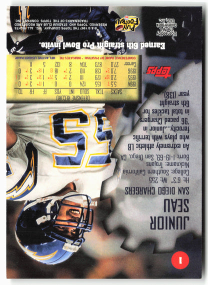 1997 Stadium Club #1 Junior Seau