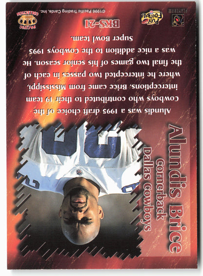 1996 Pacific Dynagon #BKS-21 Alundis Brice Best Kept Secrets