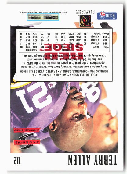 1995 Score #112 Terry Allen Red Siege