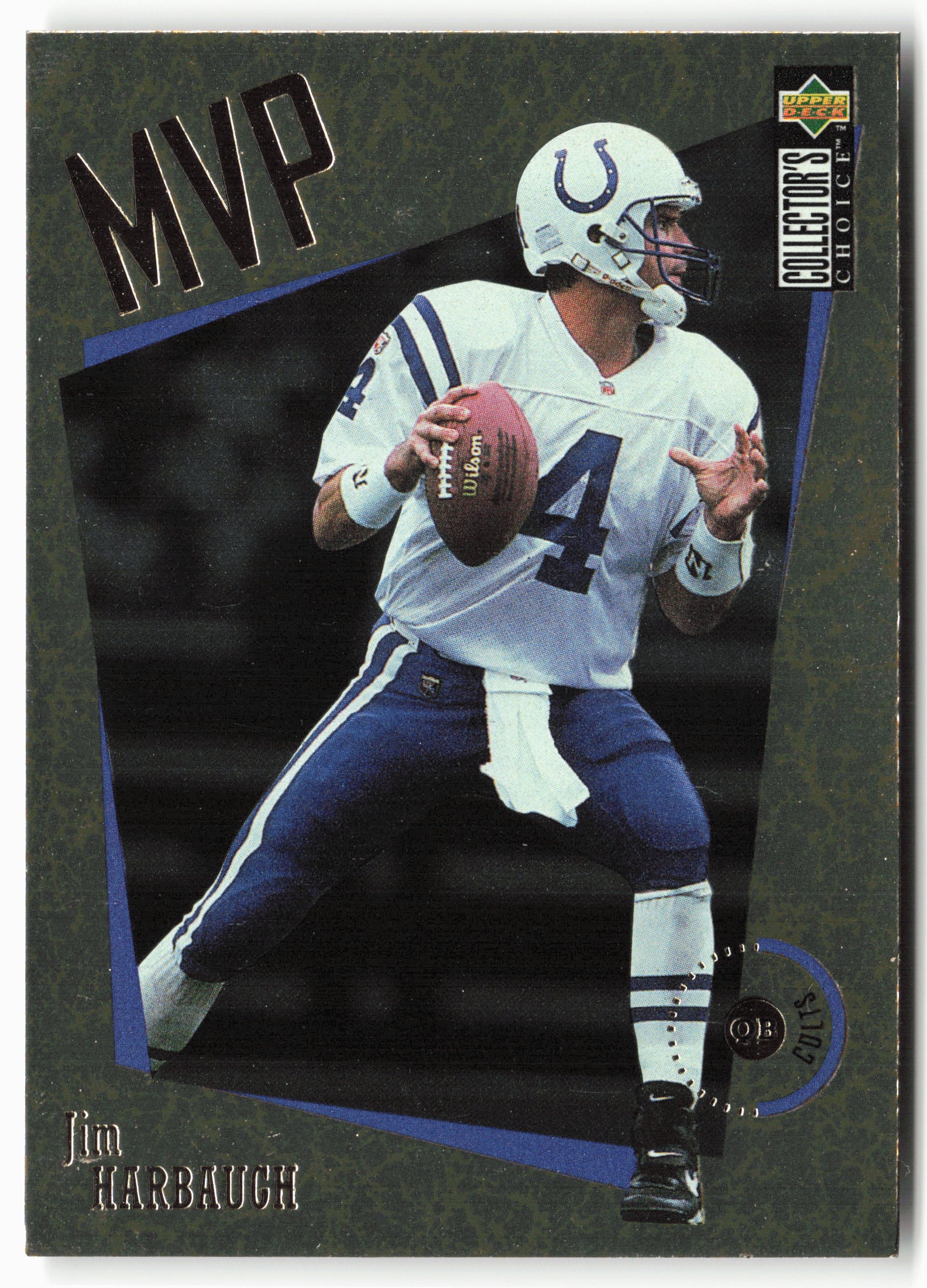 1996 Collector's Choice #M20 Jim Harbaugh MVPs Gold