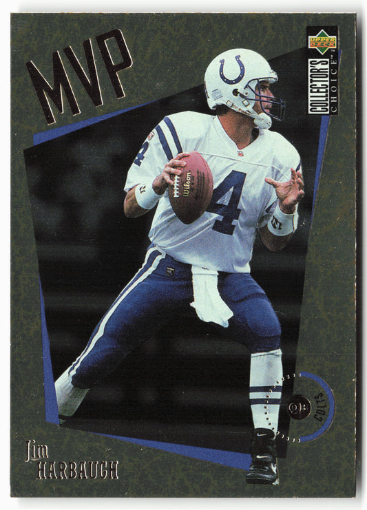 1996 Collector's Choice #M20 Jim Harbaugh MVPs Gold