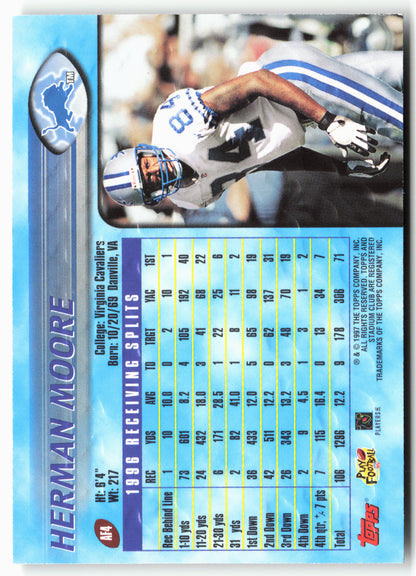 1997 Stadium Club #AF4 Herman Moore Offensive Strikes