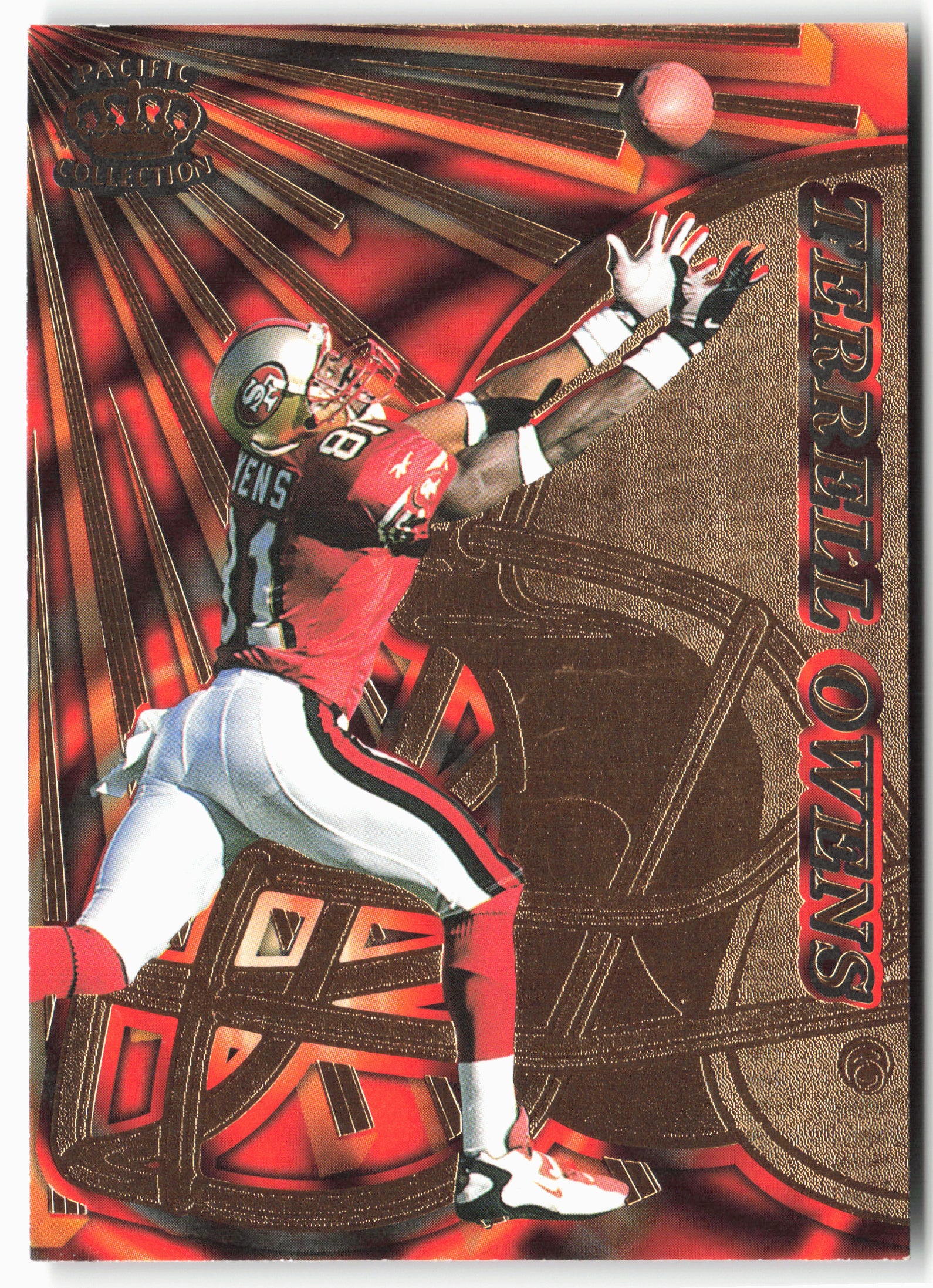 1997 Pacific Dynagon Prism #128 Terrell Owens