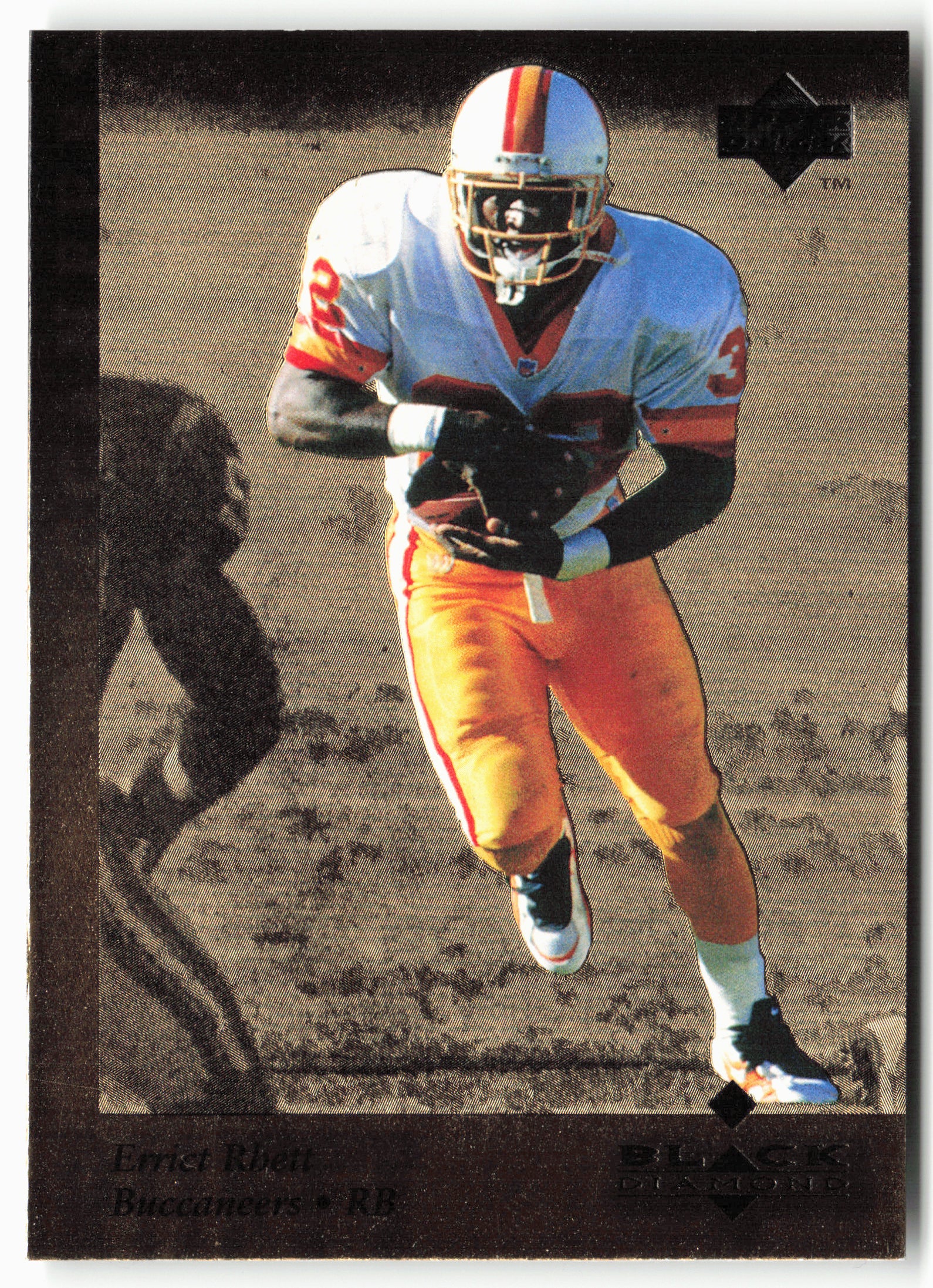 1997 Upper Deck Black Diamond #31 Errict Rhett Gold