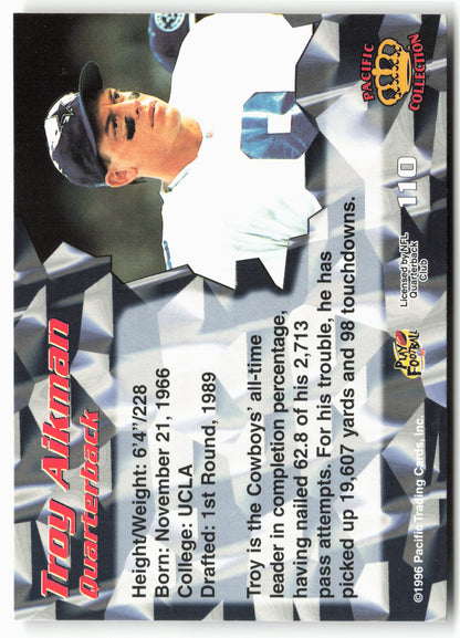 1996 Pacific #110 Troy Aikman